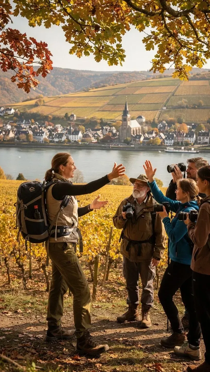 Beratungssituation in einem Wanderzentrum mit Ausleihe von Outdoor-Ausrüstung und Rucksackverleih.